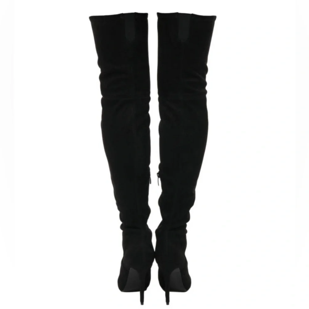 Kendall + Kylie “Kayla” Thigh-High Suede Boots – Size 9, Black or Burgundy (NWT)
